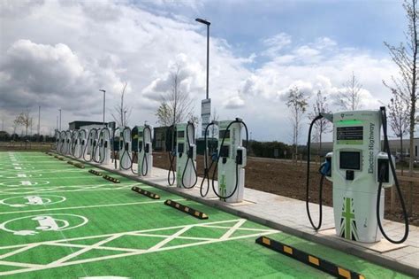 ev charging hub rugby.